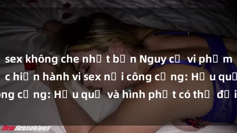 sex không che nhật bản Nguy cơ vi phạm pháp luật khi thực hiện hành vi sex nơi công cộng: Hậu quả và hình phạt có thể đối mặt